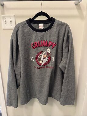 Vintage Disney Grumpy Embroidered Crewneck Sweatshirt